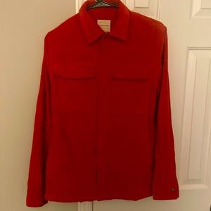 red American Eagle Outfitters corduroy shacket